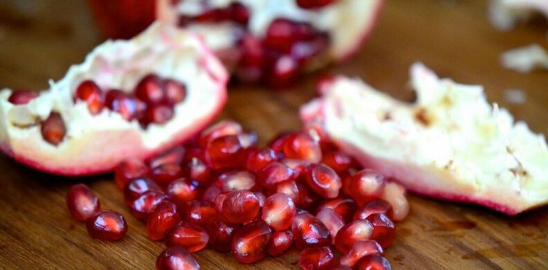 parasitoak gorputzetik kentzeko pomegranate