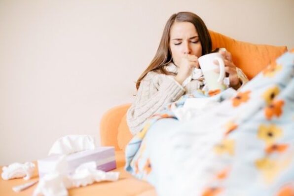 gaixotasun orokorra gorputzean parasitoen sintoma gisa